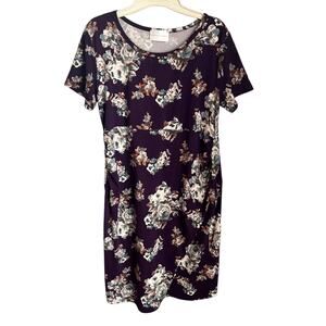 French Grey Stitchfix Brielle Maternity Short Sleeve Fitted Knit Dress Large